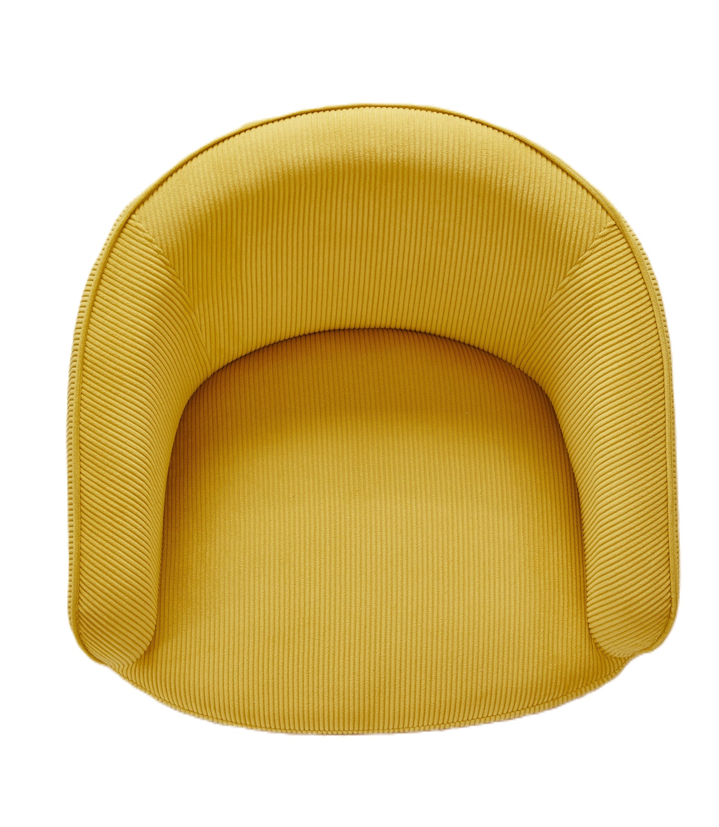 Corduroy Accent Chair With Gold Metal Legs, Modern Upholstered Armchair, Comfy Barrel Chair For Living Room Bedroom