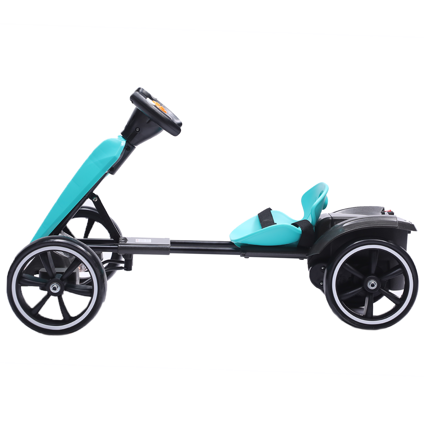 12V Electric Kids Pedal Go Kart, Folder Go Kart, Outdoor Ride On Toy With Adjustable Seat, 4 Non-Slip EVA Wheels For Boys And Girls For Age 3-6 Years Old Light BLUE