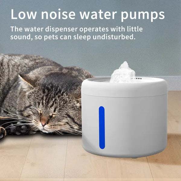 006 Circular Pet Water Dispenser, Silent Circulating Water, Filtered Clean, Large Capacity, No Leakage, Allowing Cats And Dogs To Drink With Peace Of Mind