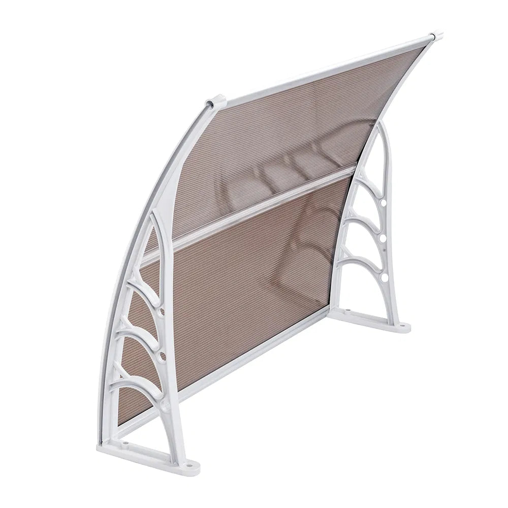 HT-100 X 80 Household Application Door & Window Rain Cover Eaves Brown Board & White Holder