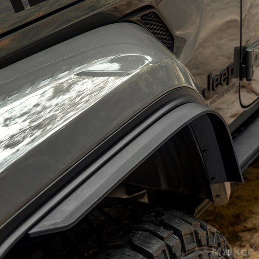 Front & Rear Fender Flares Compatible With 2018-2026  Wrangler JL & JLU Unlimited Sahara  Fit Original Low Fender ,Not Fit 4xe