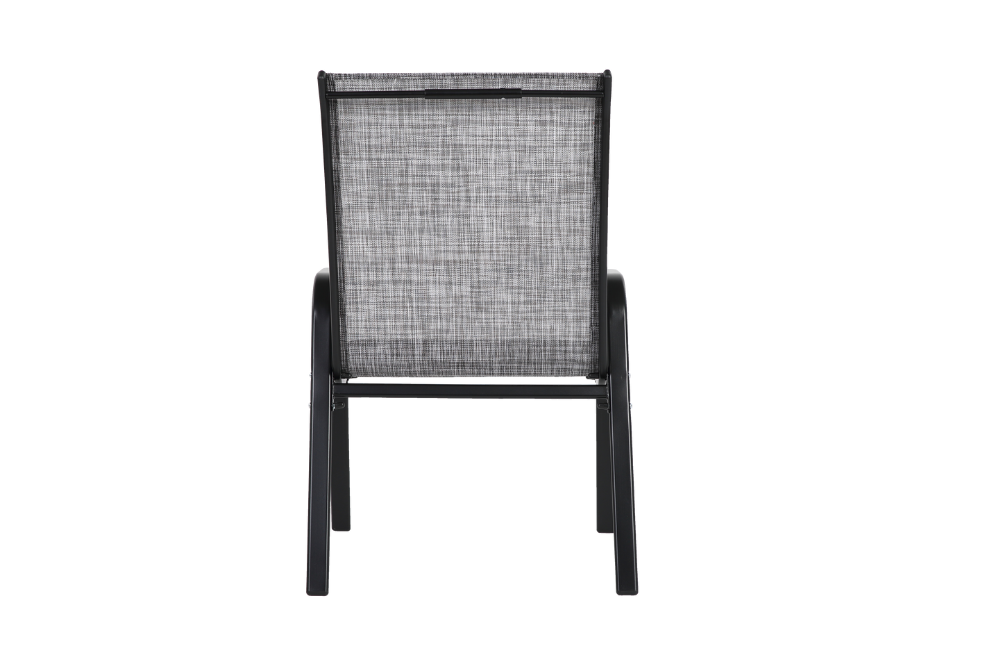8 Piece Patio Chairs, Outdoor Camping Chairs With Breathable Textilene Fabric, Set Of 2 Garden Chairs With Armrest High Backrest For Garden Patio Pool Beach Yard Space Saving   Grey 8