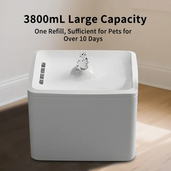 Square Pet Water Dispenser, Silent Circulating Water, Multi-layer Filtration, Clean And Hygienic, Allowing Cats And Dogs To Drink With Peace Of Mind All Day Long