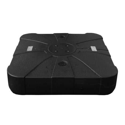 Patio Umbrella Base With Wheels, Water & Sand Filled Weighted Base For Most Cantilever Offset Umbrella, 260LBS, Square  Black ,34   X 34