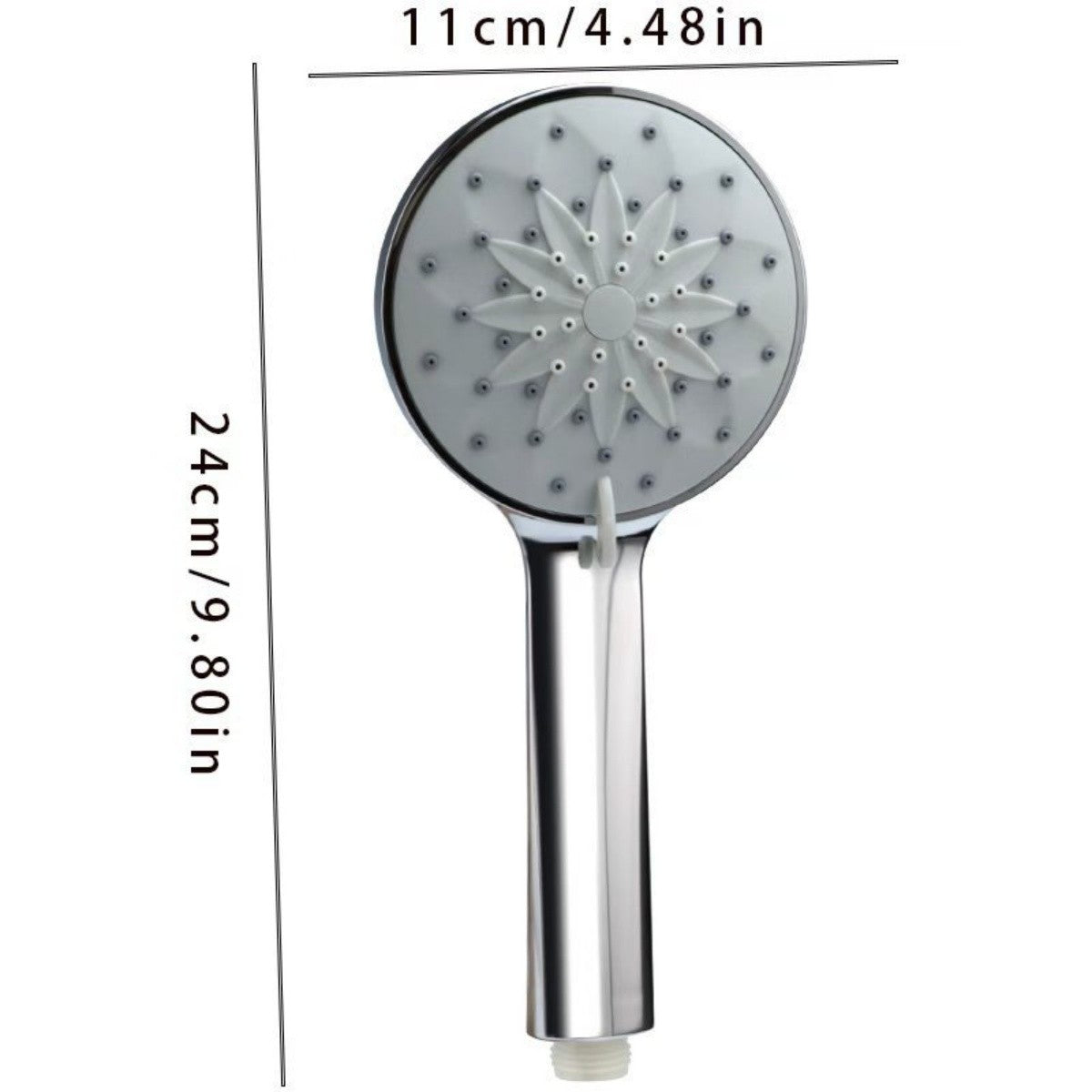 6 Spray Settings High Pressure Shower Head With 1.5MHose Handheld Rainfall Combo With Connector