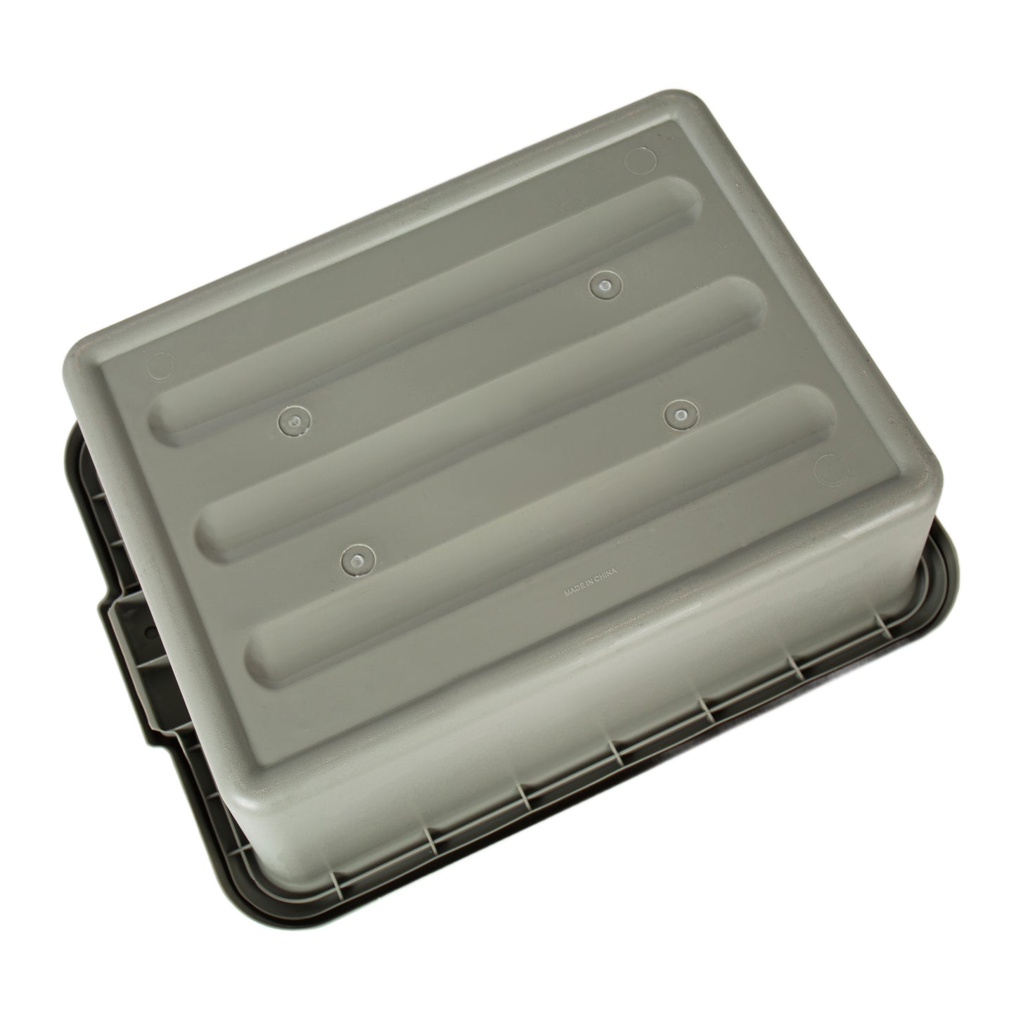 6-Pack 20  X 15  X 7  9 Gallon Meat Lug, Commercial Meat Tubs With Lids, Food Grade Plastic Bus Tubs, Heavy Duty Utility Container For Dishwashing, Kitchen Prep, Restaurant Storage, Gray