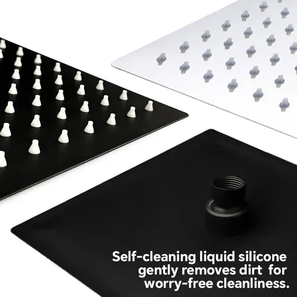 Complete Shower Solution - 12-inch Square Head + Adjustable Arm + Handheld For Versatility