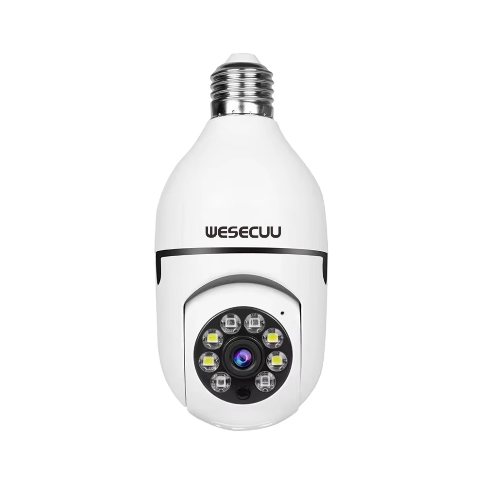 Smart Home Security PTZ Camera Wireless Lights 360 Degree Night Vision Surveillance Remote View CCTV Security WIFI Light Bulb Camera