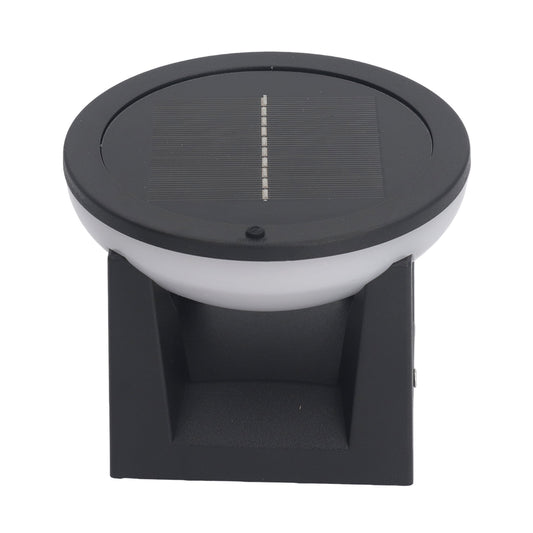 Solar Post Light Outdoor Column Pillar Lamp Y140 Round