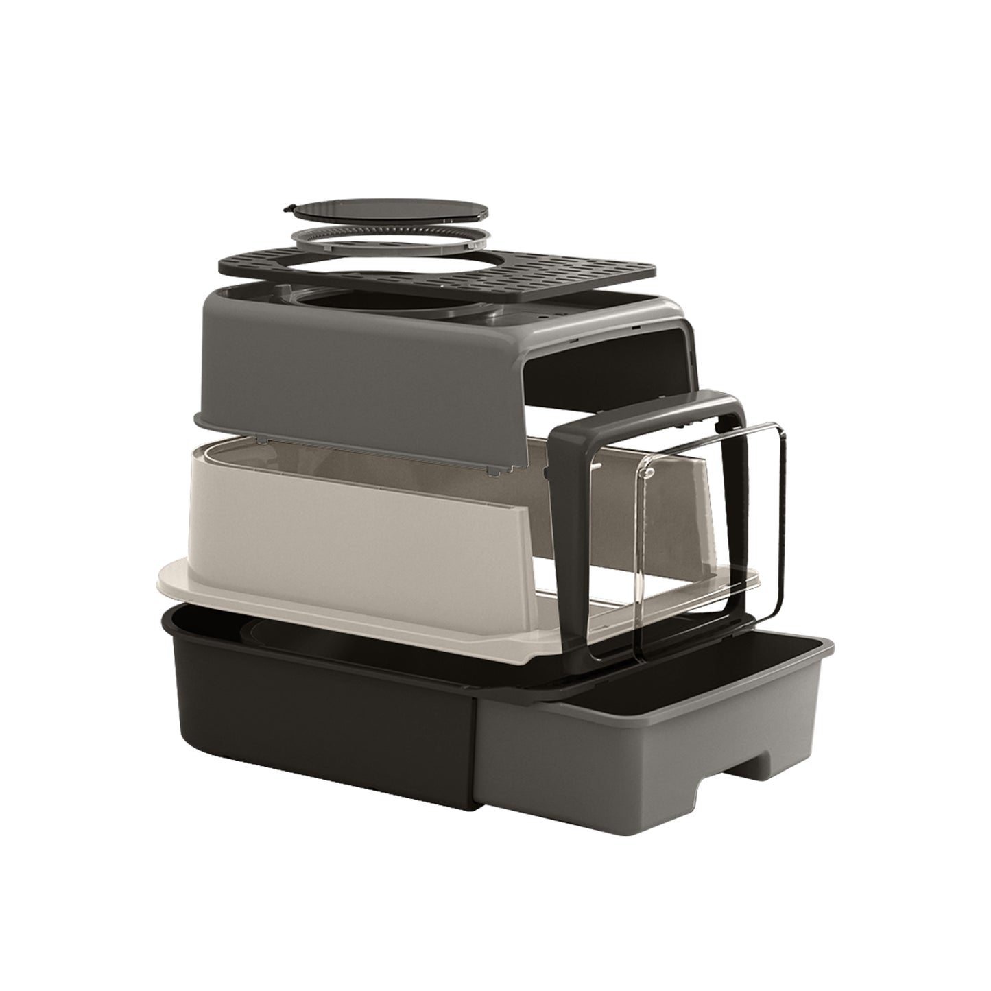 Only Self Pickup---Three-compartment Cat Litter Box