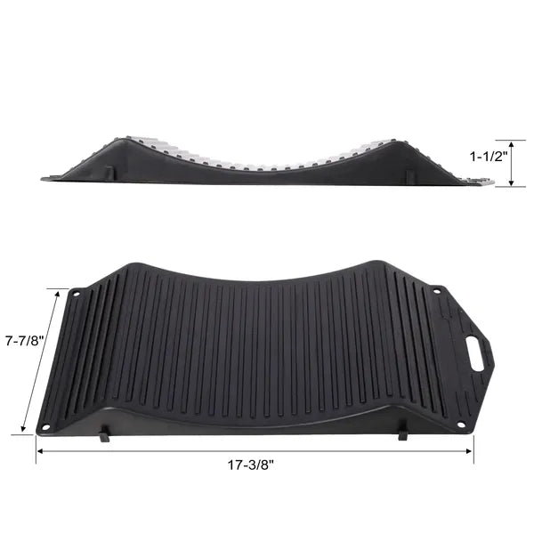 4PACK Tire Saver Ramps,Wheels Tire Saver Ramps,Anti-Slip Hard Plastic Design,Black-Does Not Support Self Pick Up