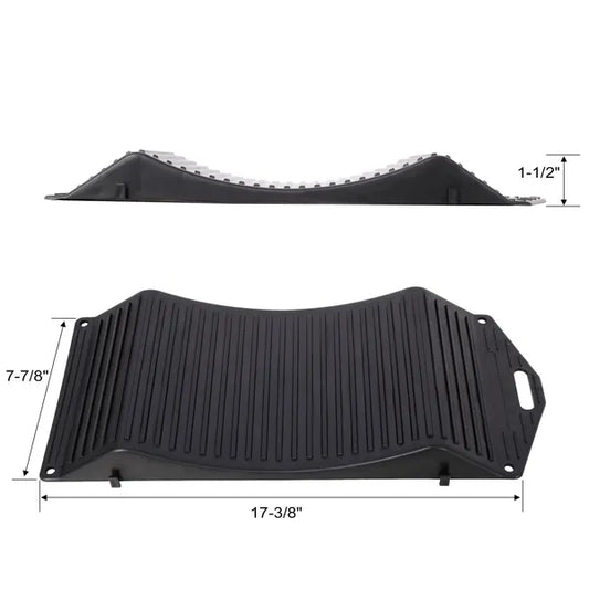 4PACK Tire Saver Ramps,Wheels Tire Saver Ramps,Anti-Slip Hard Plastic Design,Black-Does Not Support Self Pick Up