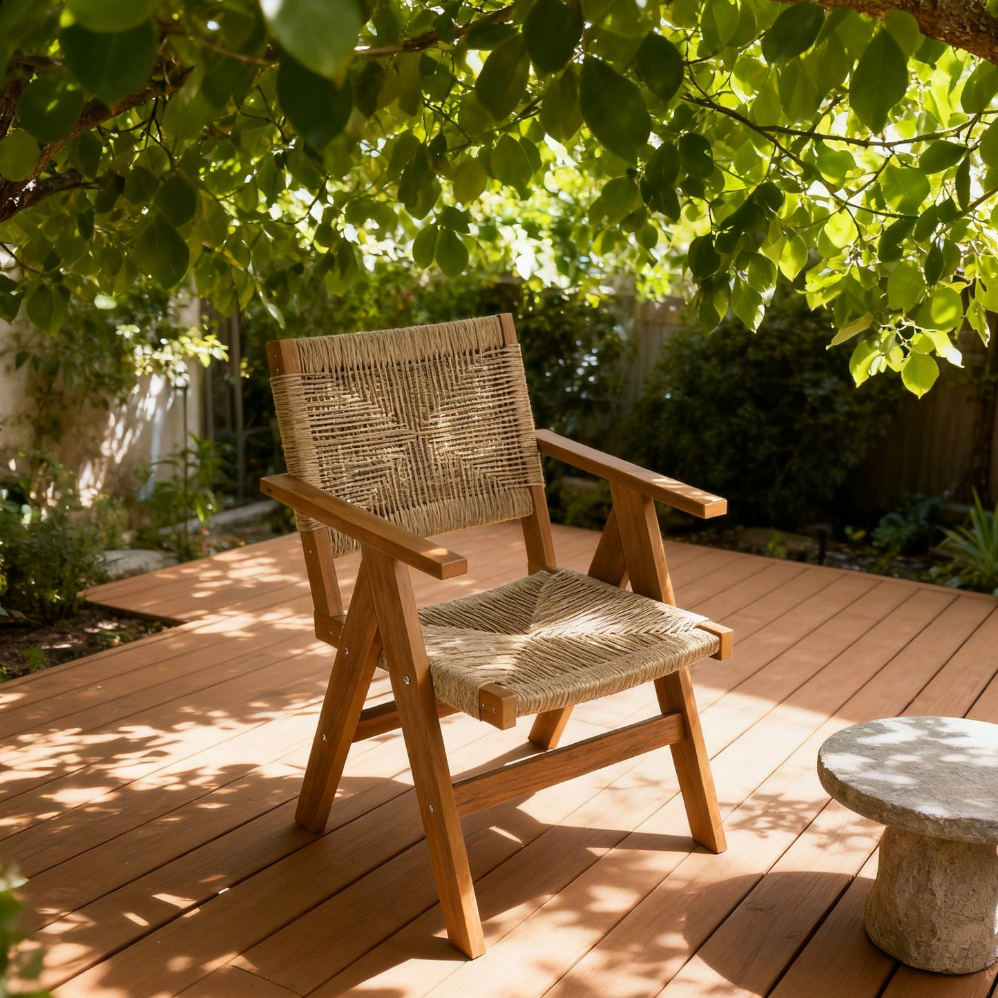 HIPS Sturdy Outdoor Dining Chair Ideal For Deck Dinner Parties & Year-Round Al Fresco Dining