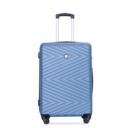 Luggage 4-piece ABS Lightweight Suitcase With Rotating Wheels, 24 Inch And 28 Inch With TSA Lock,   16 20 24 28   BLUE