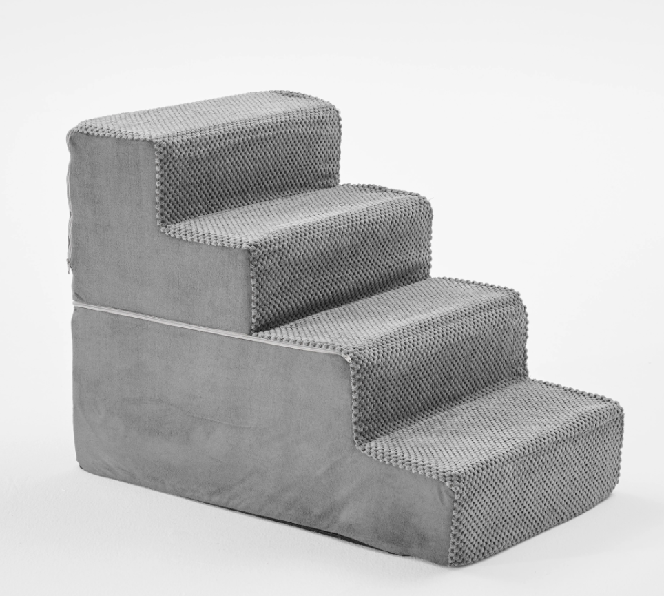 Staircase Ramps Designed For Small Dogs And Cats, High-density Foam Curved Pet Steps, Dog Steps