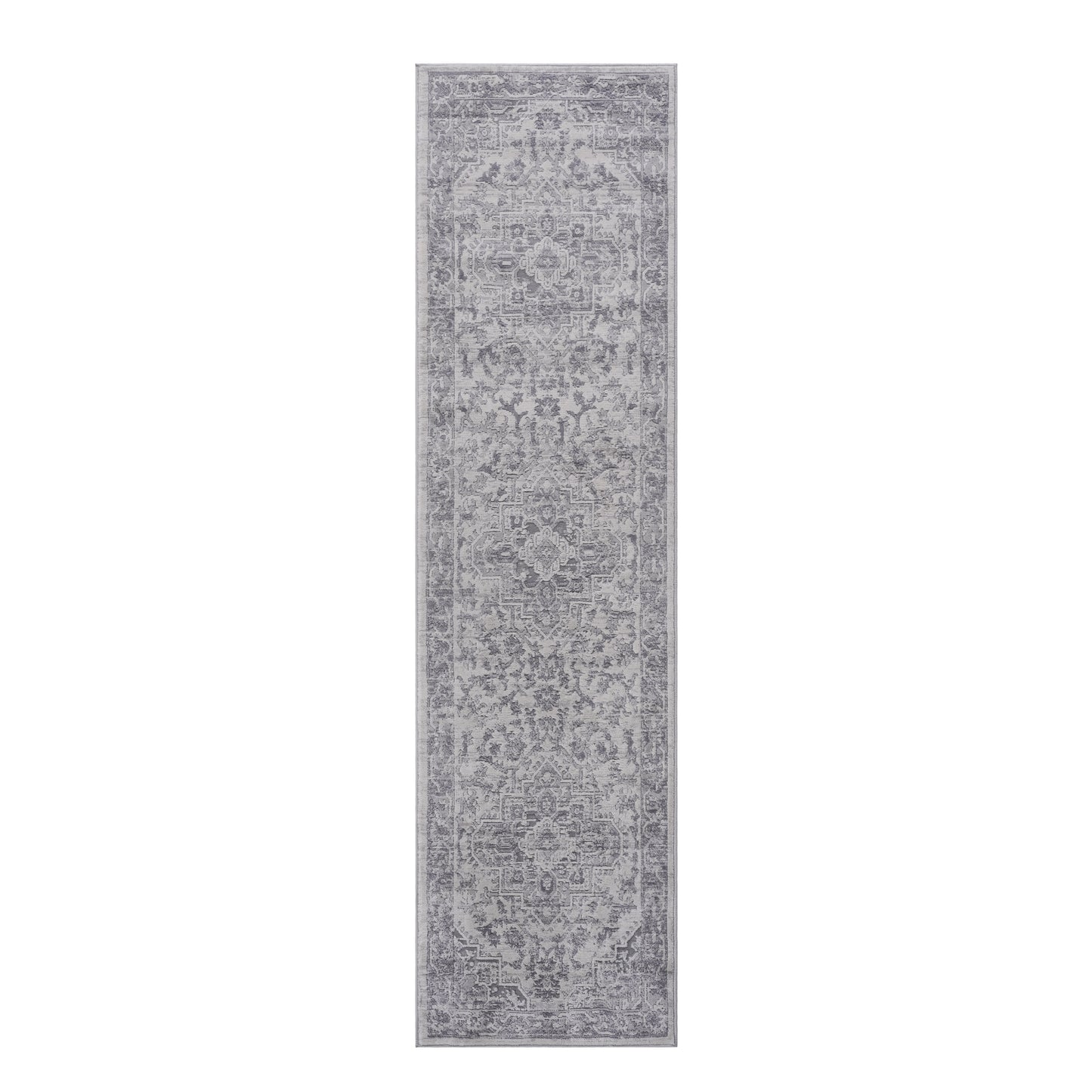 MARFI C Ollection 2X8 Silver  Oriental Runner Rug