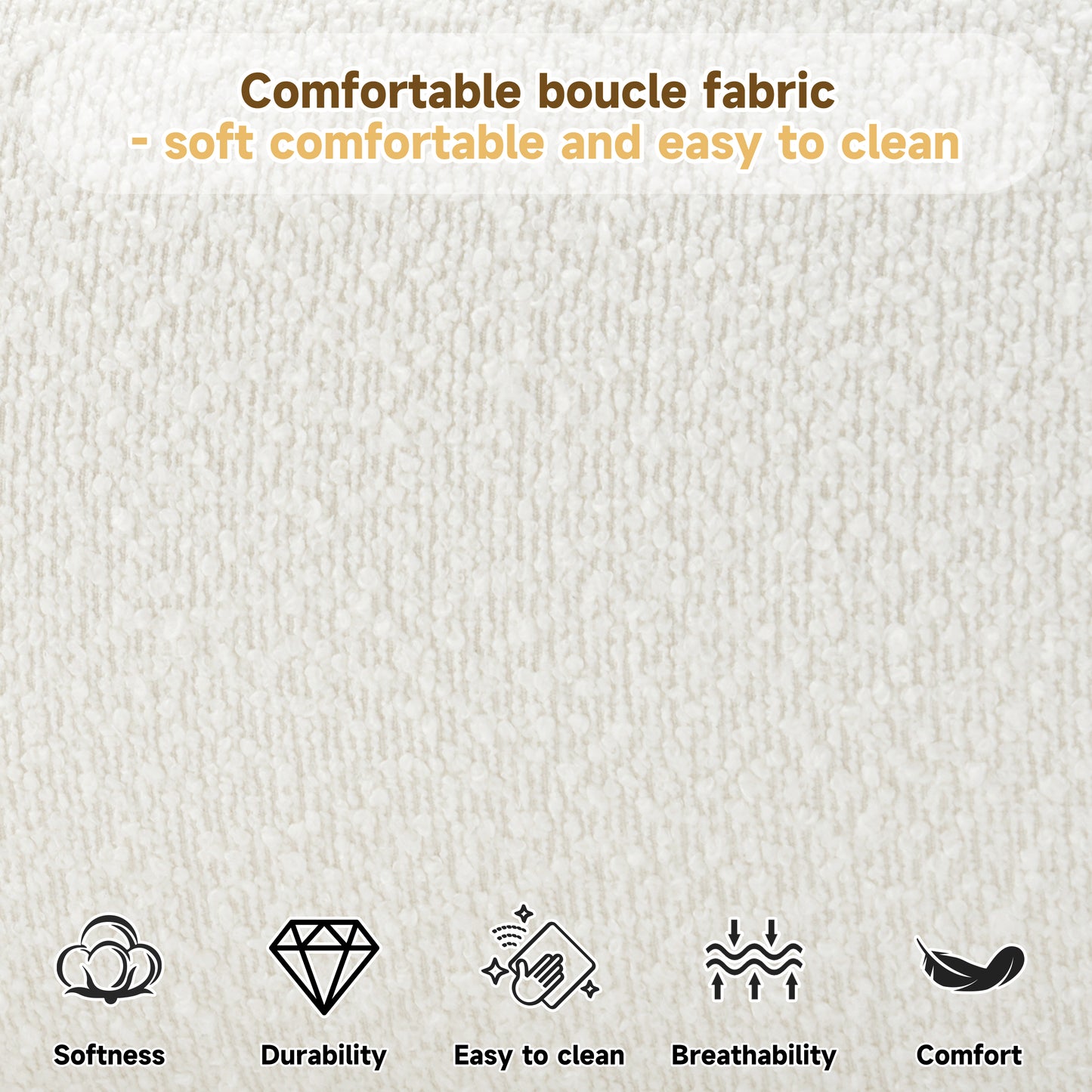 Cream Style Fabric Upholstered Bed, Simple Modern Bedroom Double Bed,King