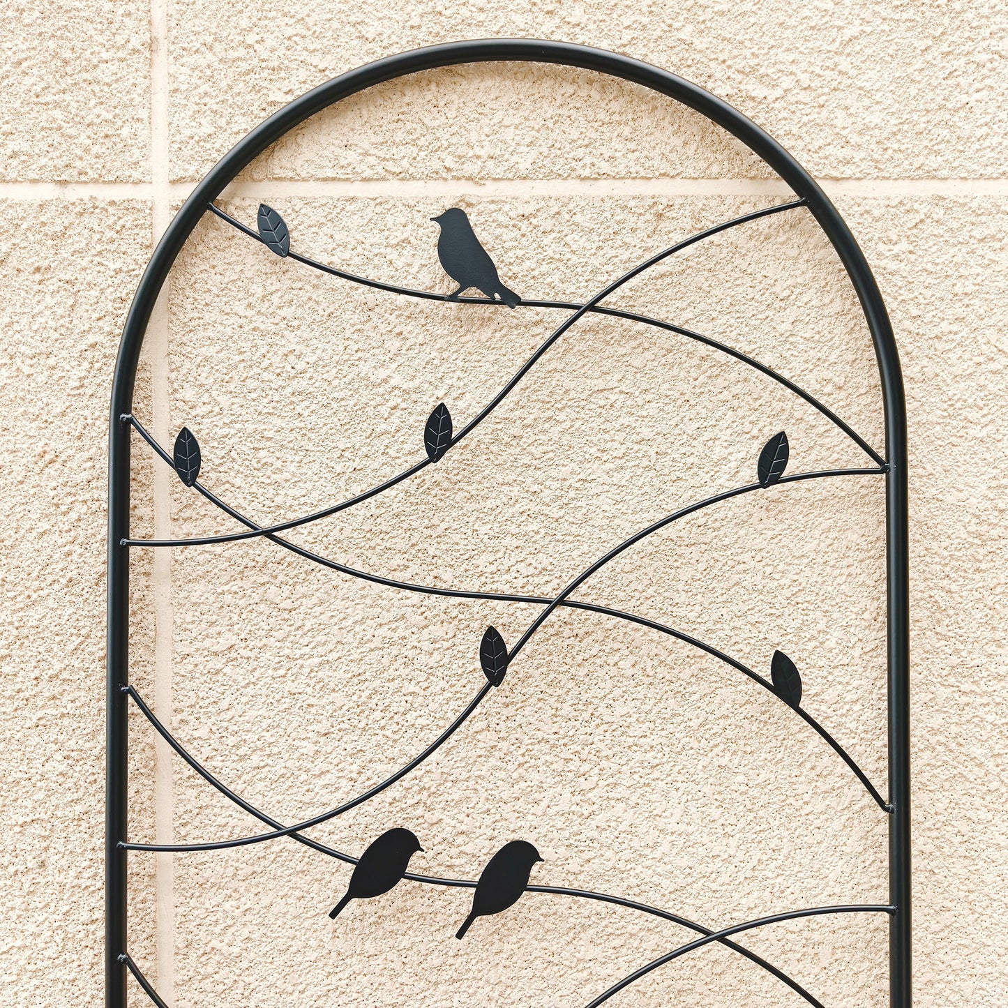 2 Pack Metal Garden Trellis 71  X 19.7  Rustproof Trellis For Climbing Plants Outdoor Flower Support Bird Deco Black