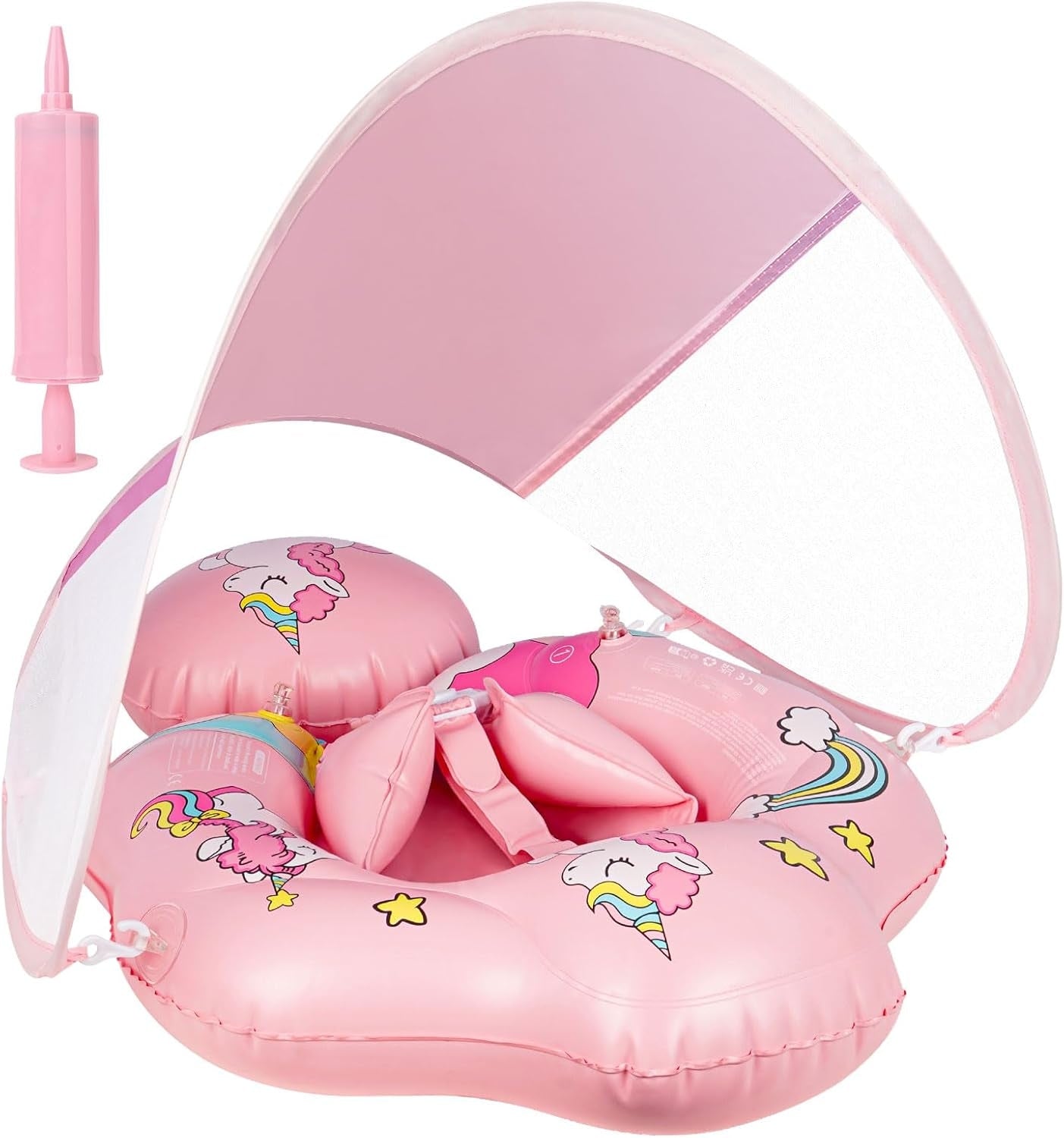 6-36 Months Swimming Ring Baby With Swimming Aid,Baby With Adjustable Safety SeatInflatable,Baby FloatToddler Pool Swimming Ring,L