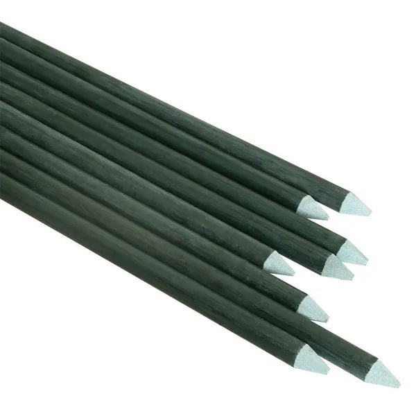 20PC 1/4inch 5ft Dark Green Solid Sticks For Plant Support Offer High Strength, Corrosion Resistance, And Durability, Suitable For Flowers, Vegetables, And Fruit Trees.