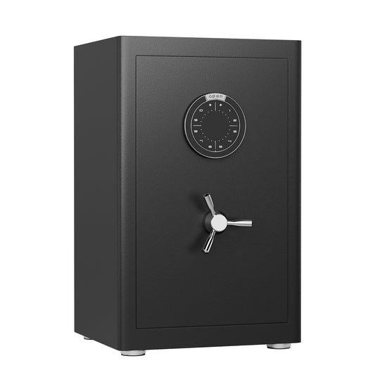 2.8 Cu Ft Steel Safe With Removable Shelf & Jewelry Box, Digital Keypad Security Safe With 10mm Thick Door & 28mm Locking Bolts, Dual Alarm & Silent Mode For Home Office Hotel
