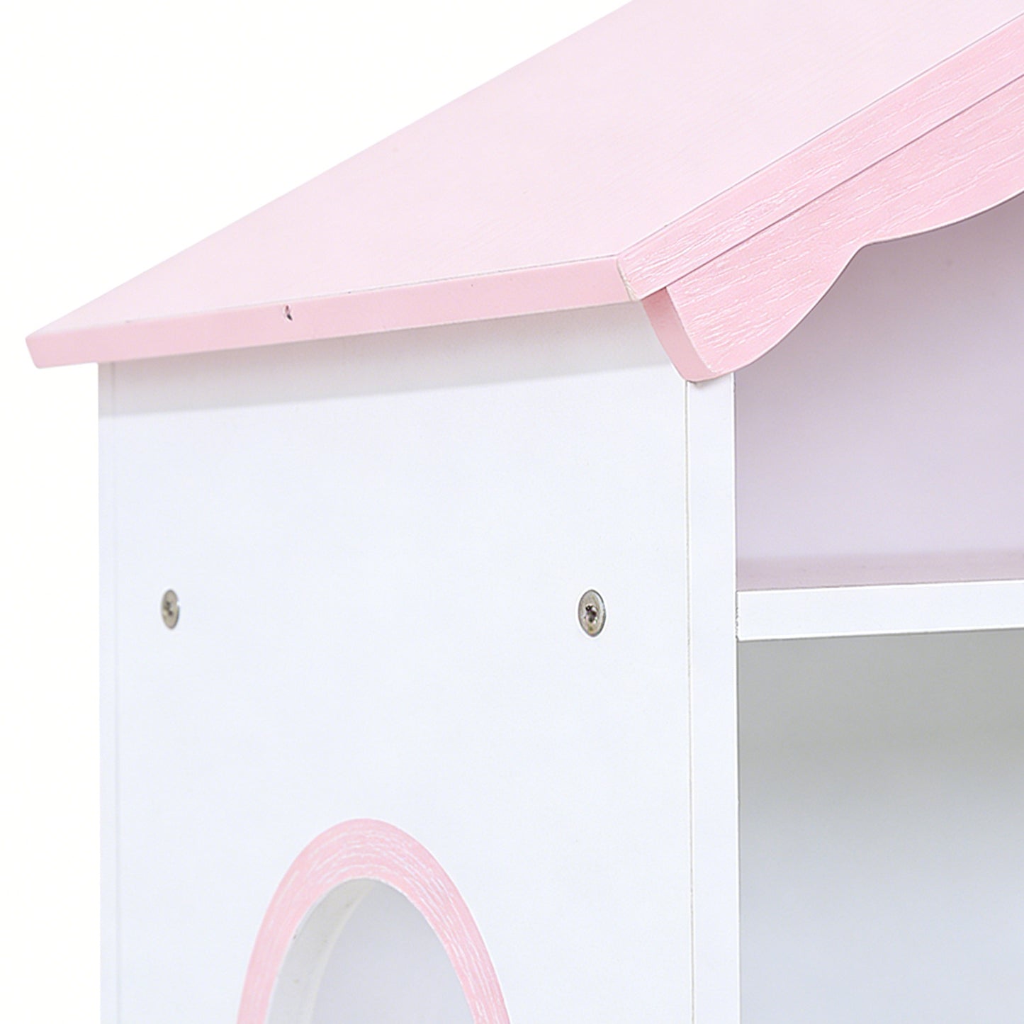 Wooden Kids Bookcase 4 Tier Organizer Toys And Books Storage Cabinet For Bedroom Playroom