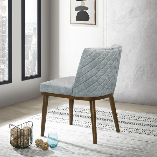 Daley Grey Fabric Dining Chair   Set Of 2