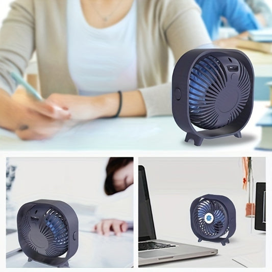 New Desktop Small Fan Rechargeable Desktop Fan Portable Office Student Dormitory Home Mini Fan Mute