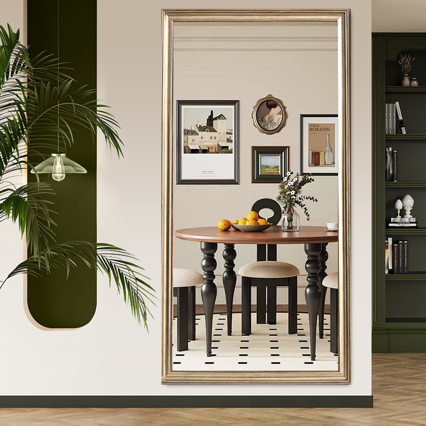 70  X 32  Gold Full Length Floor Mirror With PS Frame, Large Wall Mounted Or Leaning Body Mirror For Bedroom, Living Room, Entryway