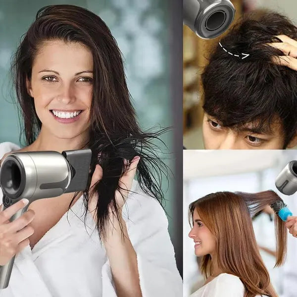 High-Speed Brushless Hair Dryer Ionic Blow Dryer With LED Display, 3 Heat & Speed Settings, Cool Shot, Low Noise Compact Hair Dryer With Diffuser For Curly Hair, Travel, Salon, Home Use