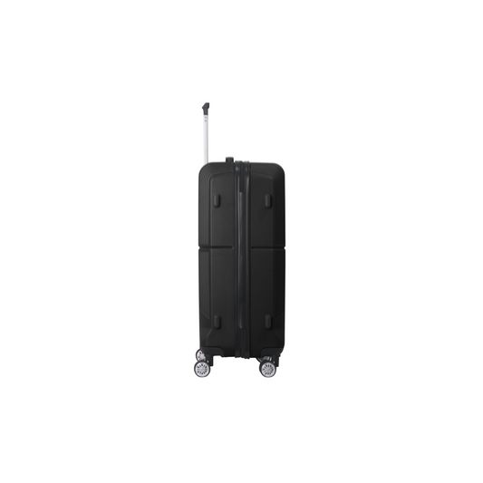 BLACK 3-Piece Premium ABS Luggage Set-20, 24, And 28 Suitcases With Multi-Position Handle, Silent Spinner Wheels, And TSA Approved Lock Durable, Stylish, And Spacious Travel Gear