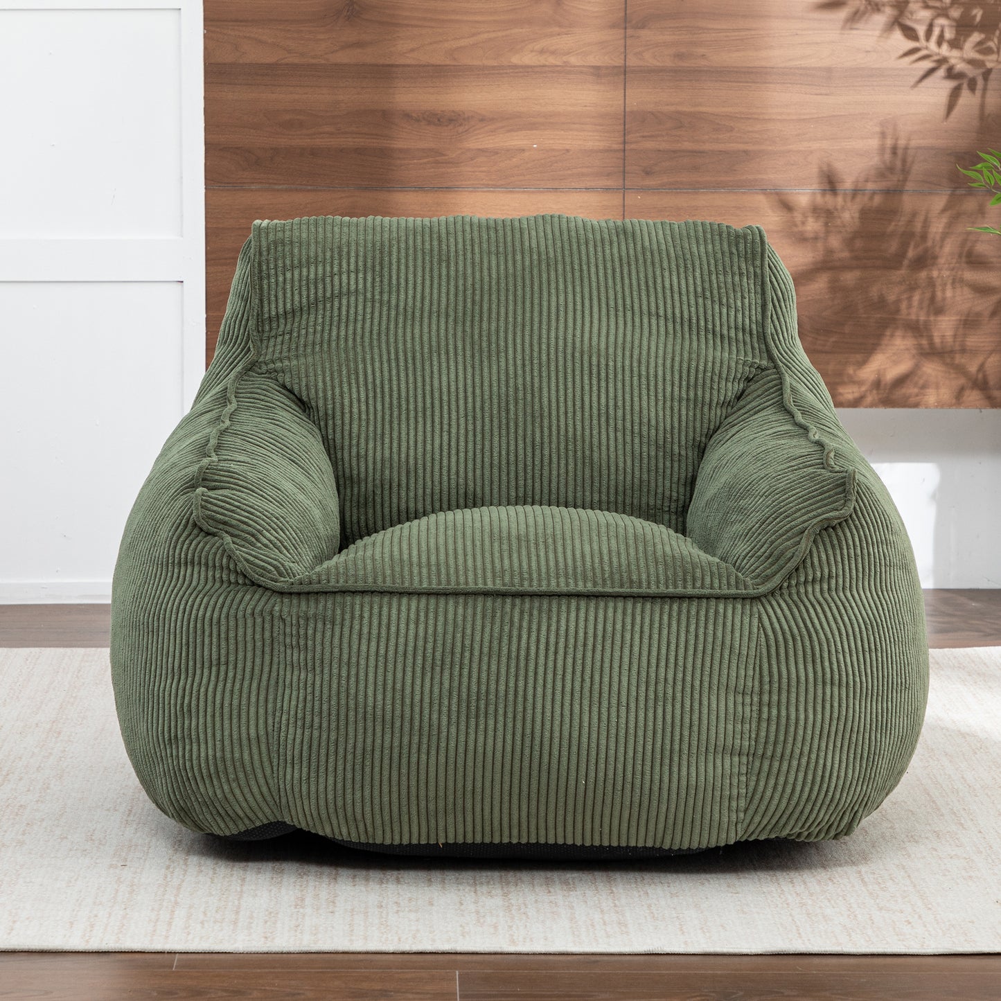 Giant Bean Bag Chair Sofa For ADults Teens, Comfy Corduroy Large Bean Bag Chairs With Armrests For Bedroom Living Room, A Dult BeanBag Lazy Sofa Couch Chairs With Filler Included