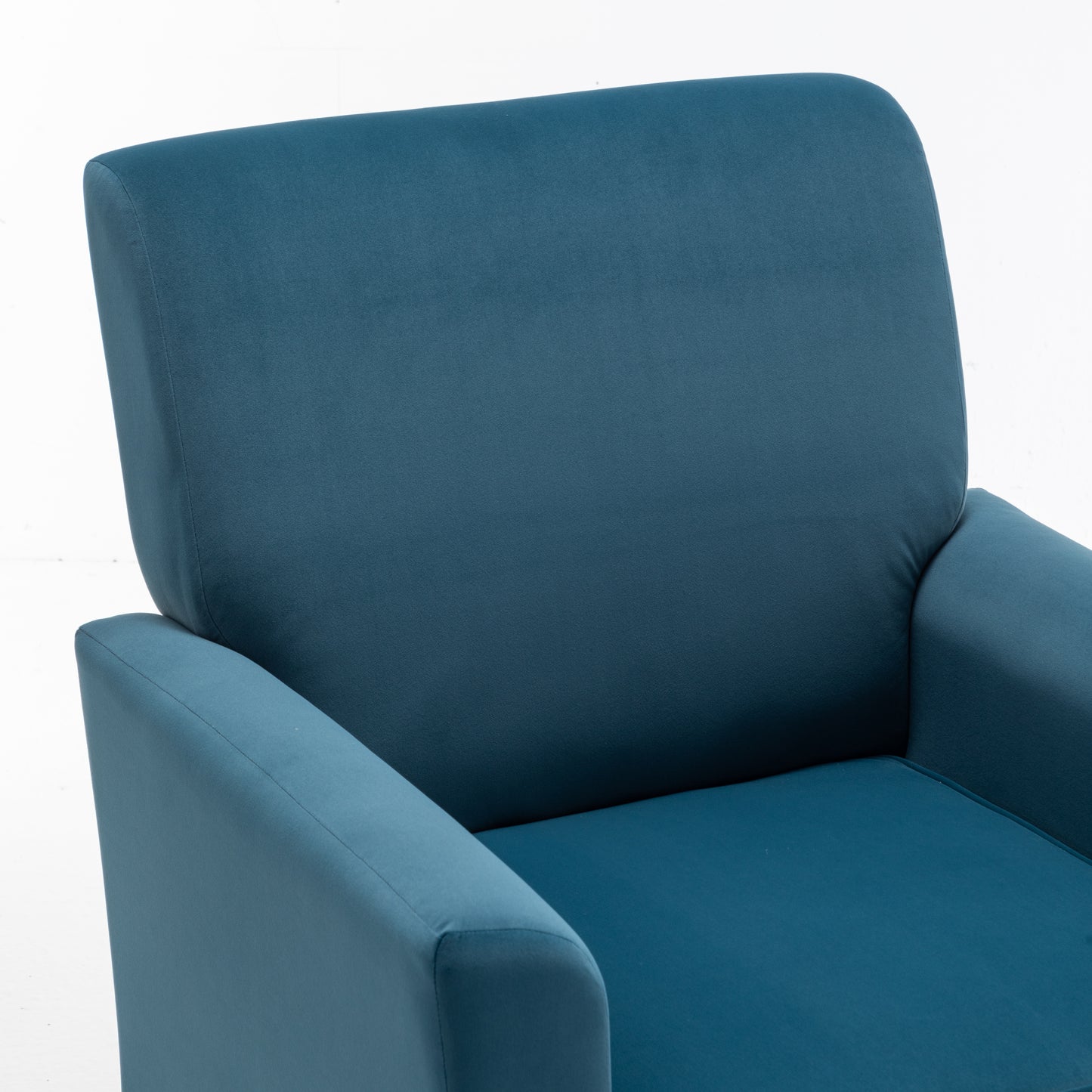 Patterned Polyester Blend Armchair, Solid Birch Wood Frame With Brown Tapered Legs, Foam Padded Accent Chair With Trim Detail For Living Room Office