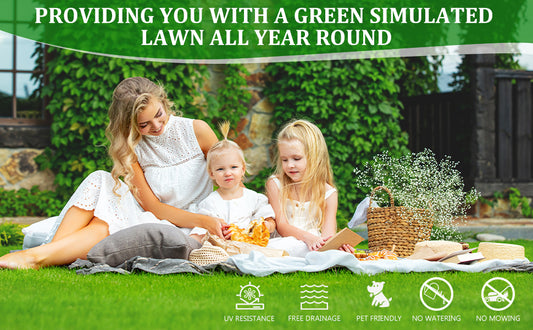13FTX42FT Outdoor Artificial Grass Runner Rug, Thick Realistic Fake Grass Roll Decor Patio Balcony Garden Lawn, Dog Pets Turf Drain Mat, 1.38 Pile Height