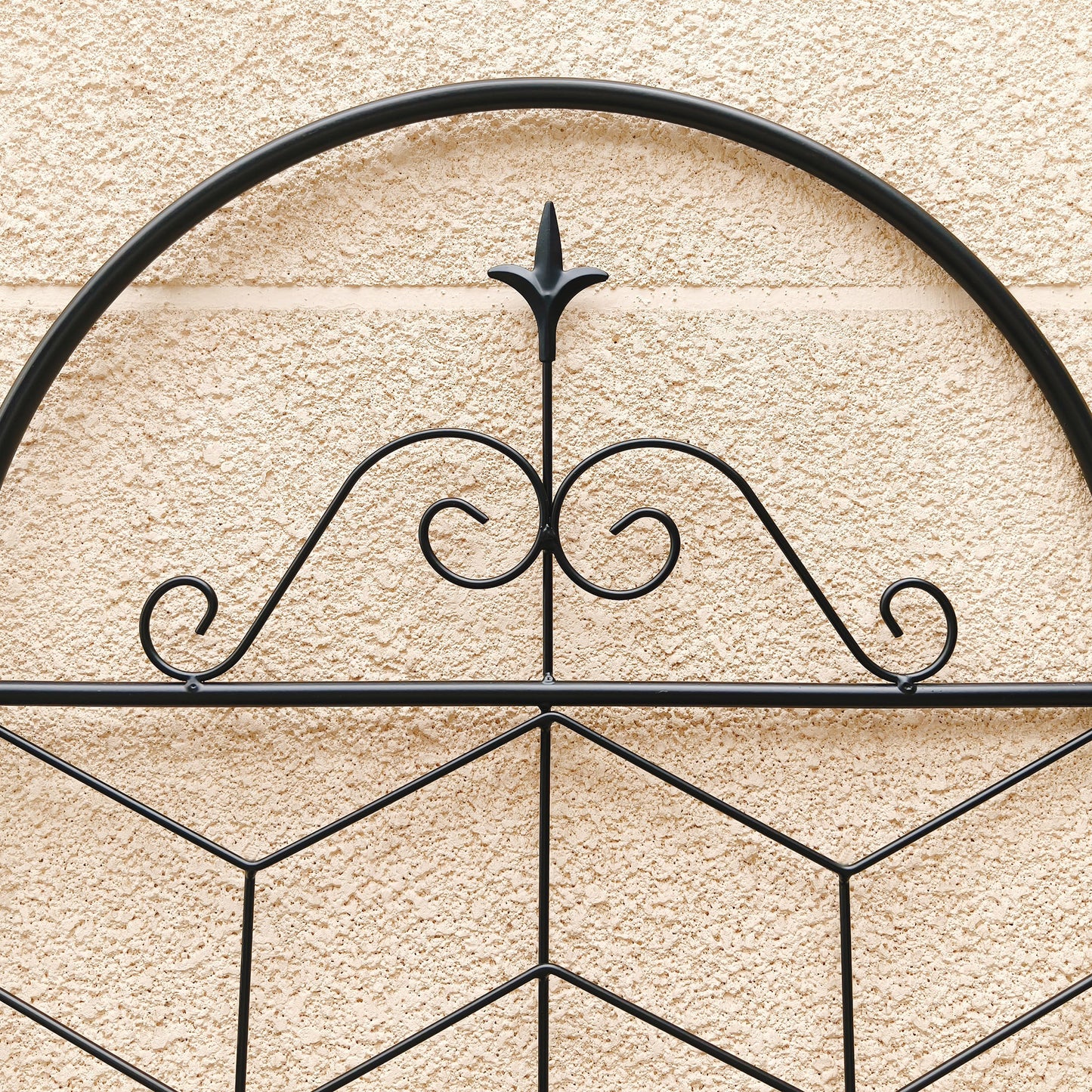 4 Pack Metal Garden Trellis 86.7  X 19.7  Rustproof Trellis For Climbing Plants Outdoor Flower Support Black