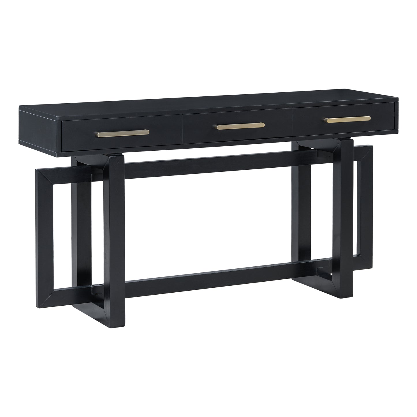 U-STYLE Elegant Console Table With Three Drawers  Extra Long Entryway Table For Entryway  Hallway  Living Room  Foyer  Corridor