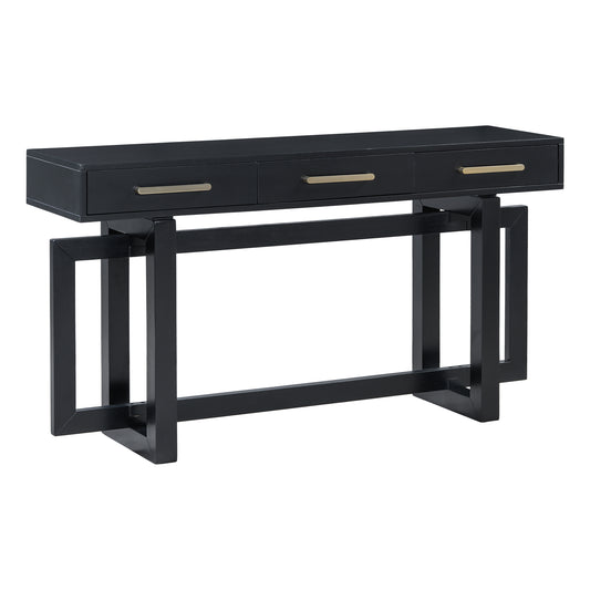 U-STYLE Elegant Console Table With Three Drawers  Extra Long Entryway Table For Entryway  Hallway  Living Room  Foyer  Corridor