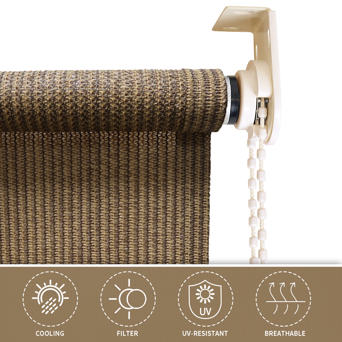 Prohibited From Sale On Amazon 6'X8' Mocha HDPE Spliced Roller Shutter