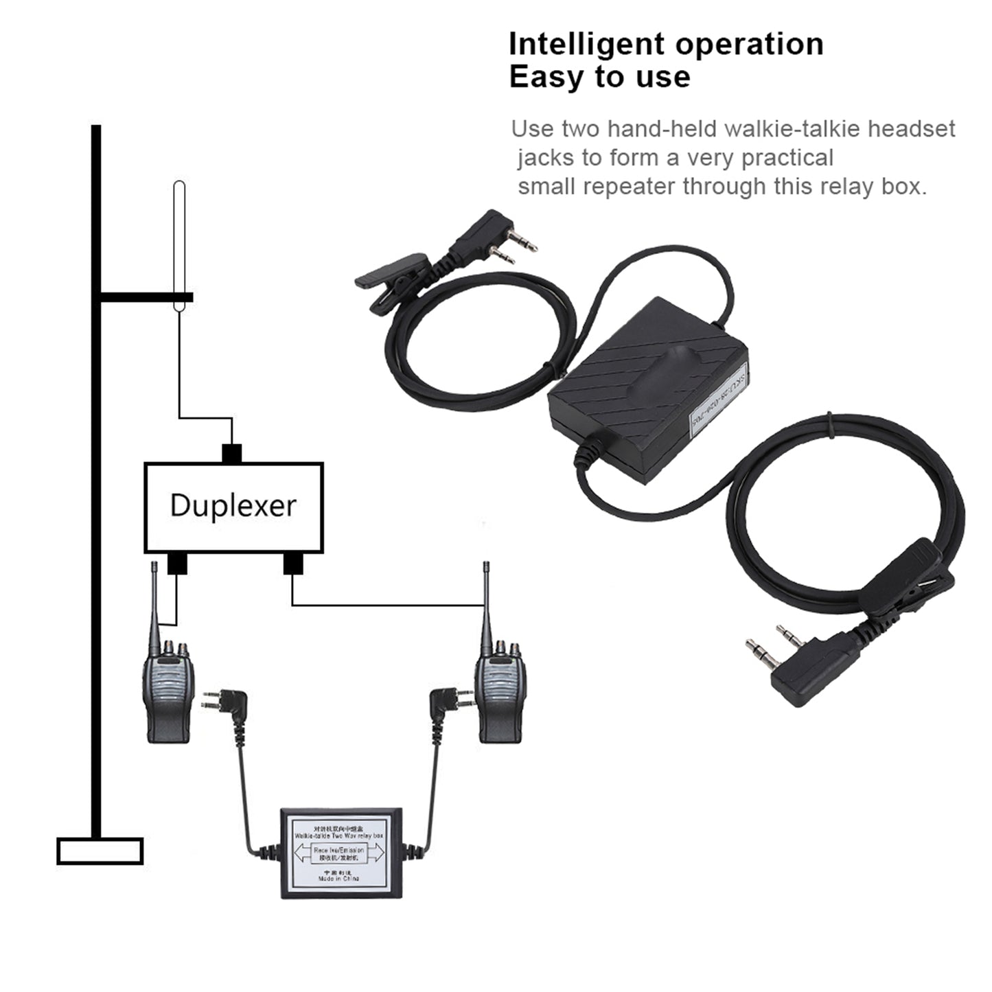 K Head Walkie Talkie Two Way Relay Box Two Way Radio Repeater Box