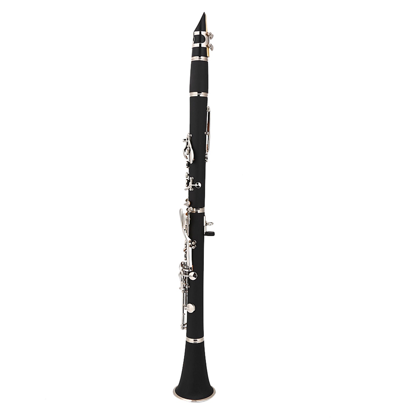 17 Key Descending B Tone Bakelite Clarinet With Reeds Cleaning Cloth Woodwind Instruments
