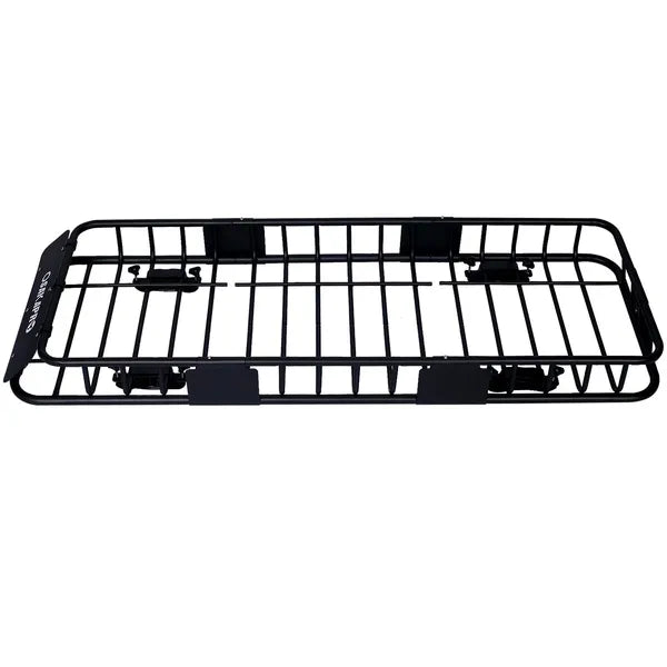 Rooftop Cargo Carrier Basket Motoring Roof Rack,Top Mount Roof Rack 64' Black Steel