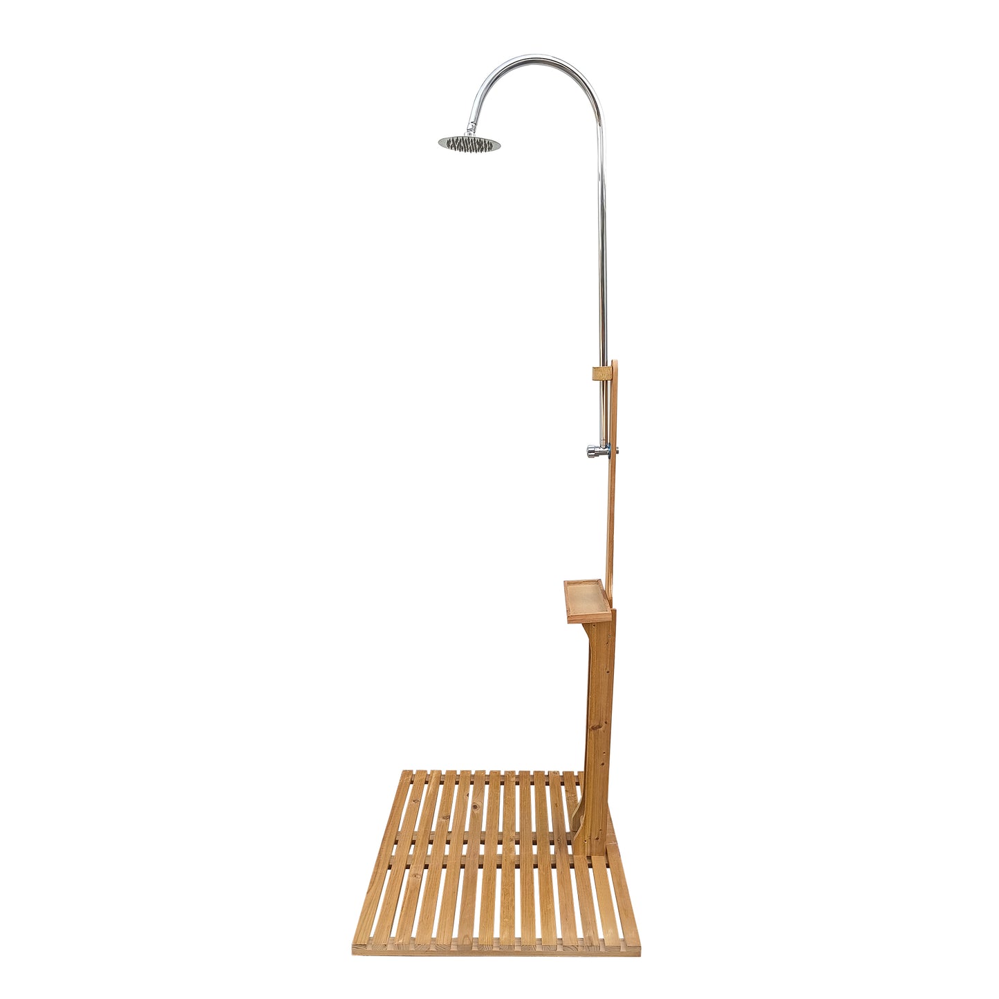 Outdoor Garden Pool Shower With Chassis Board, For Swimming Pool, Patio, Terrace, Garden,Wood