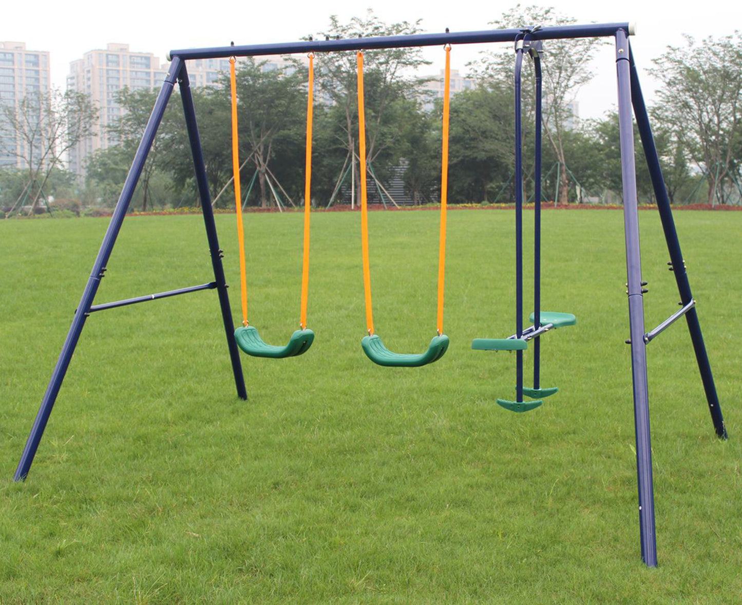 2 In 1 Swing Set With Belt Swing, Glider For