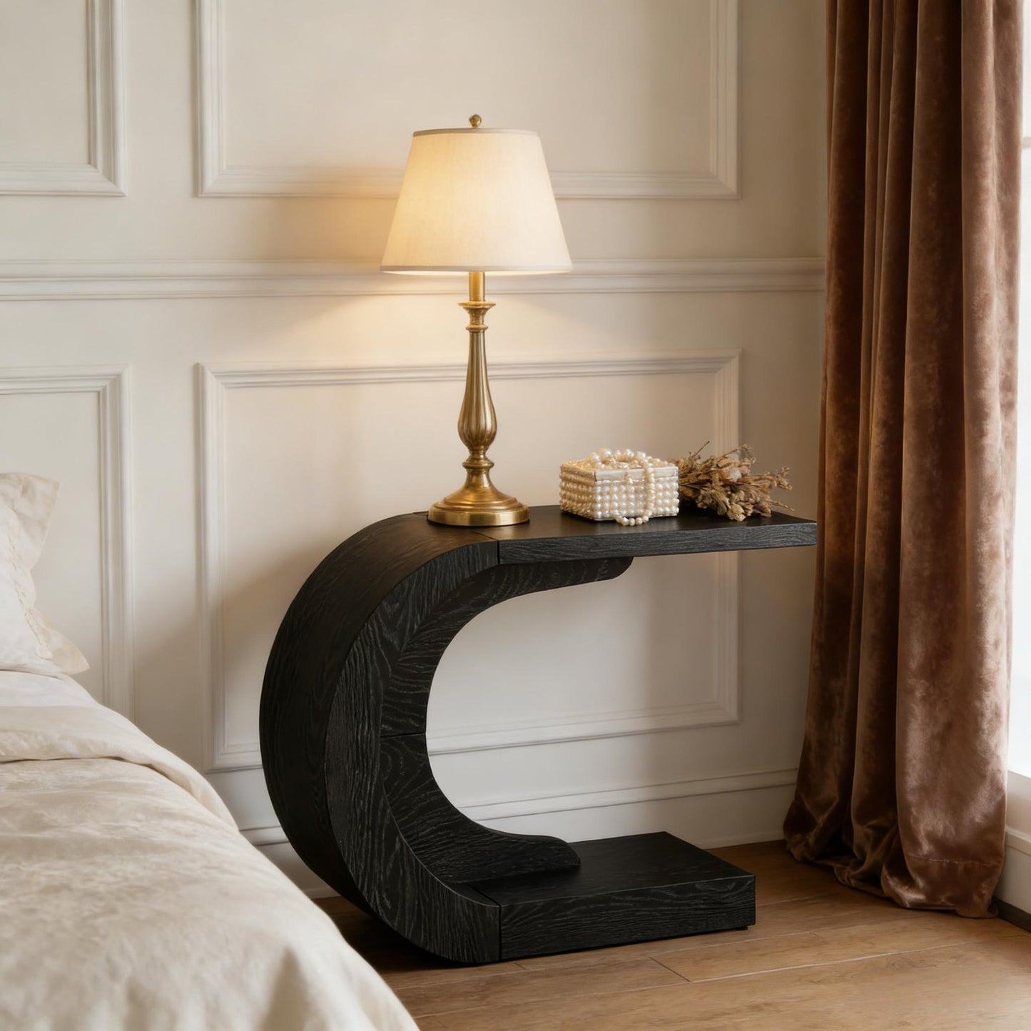 Stylish Hallway Table,Console Table,C-Shaped Accent Table