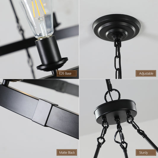 NEW SKU   W1340P206659   Retro Style Large 2-Tier Circular Ceiling Ironwork Chandelier