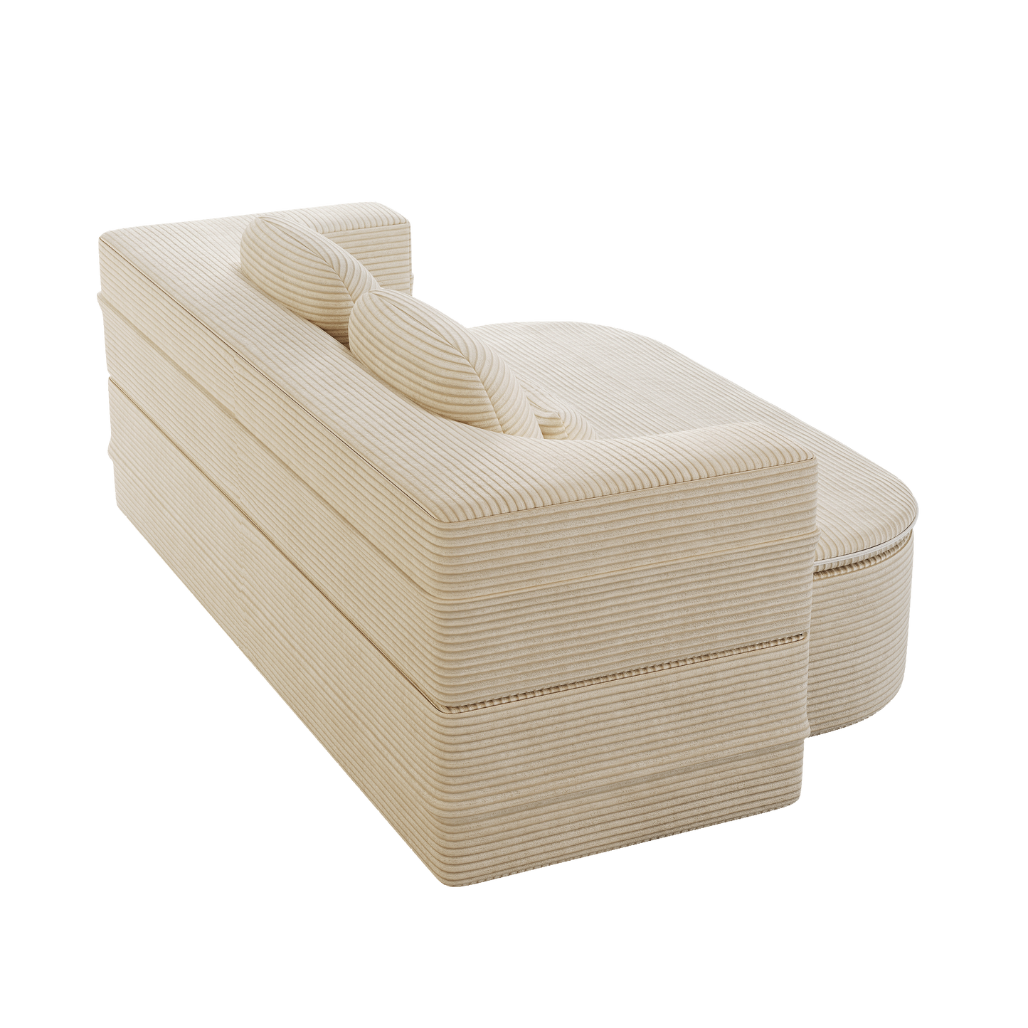 75  2-in-1 Foldable Sofa,Convertible Sleeper Foam Sofa Bed With Multi Functional Blanket, Corduroy Floor Folding Sofa Bed,  Floor Sofa Lounge Sofa For Living Room Bedroom Lounge Studio