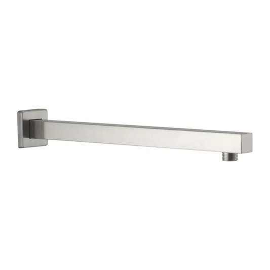 Shower Arm With Flange, 1/2 NPT Tapered Threads, Rain Shower Head Arm, Wall Mount Shower Extension Arm