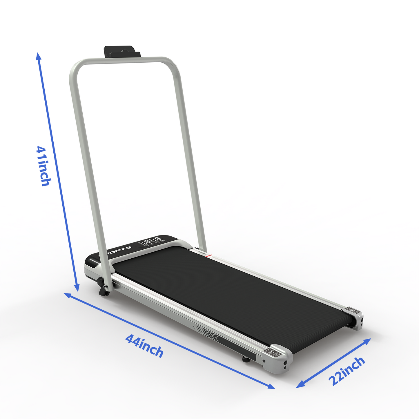 3 In 1 Under Desk Treadmill With Incline,Foldable Treadmills For Home, Walking Pad With Handle Bar For Walking And Jogging, With Remote Control & LED Display