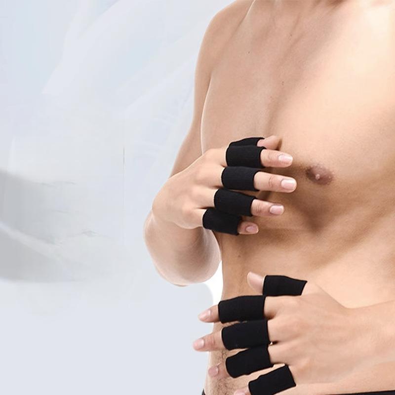 Hand And Finger Joint Protectors,Finger Sleeves Black Sport Finger Brace Protector Compression Sleeve Breathable Elastic Thumb Sleeves Thumb Splint Brace Support For Basketball
