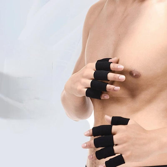 Hand And Finger Joint Protectors,Finger Sleeves Black Sport Finger Brace Protector Compression Sleeve Breathable Elastic Thumb Sleeves Thumb Splint Brace Support For Basketball